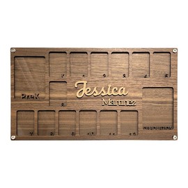 Wooden School Years Photo Frames, Custom Photoboard, Pre-K to 12, PreK to Graduation School Picture FramesWall, Transparent School Photo Frame Decor, Christmas Gift,home decor - Frame Options: Pres to Grad, Frame Color: #05 Dark Walnut, Name Color: #22 S