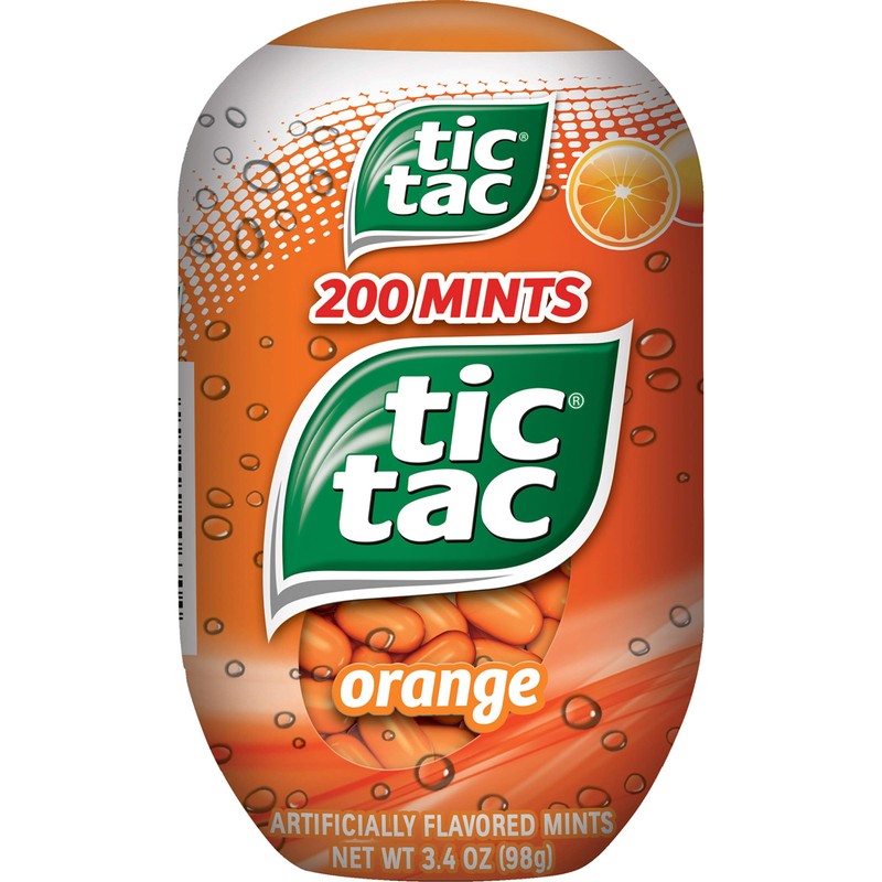 Tic Tac Fresh Breath Mints, Orange, Bulk Hard Candy Mints,