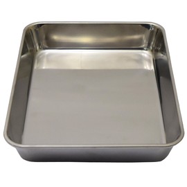 TAKAGI Stainless Steel Square Bat, 15 Pieces, Capacity 7.2 gal (2.8 L), Rectangle, Stainless Steel, Silver, Preparation, Fry Food, Oil Cutter, Rust Resistant, Made in Japan