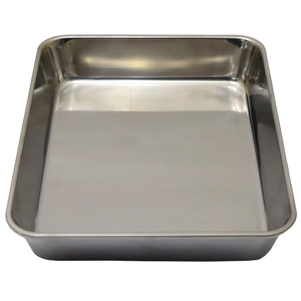 TAKAGI Stainless Steel Square Bat, 15 Pieces, Capacity 7.2 gal