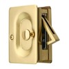 Premium Quality Mid-Century Pocket Door Privacy Lock Set in Polished