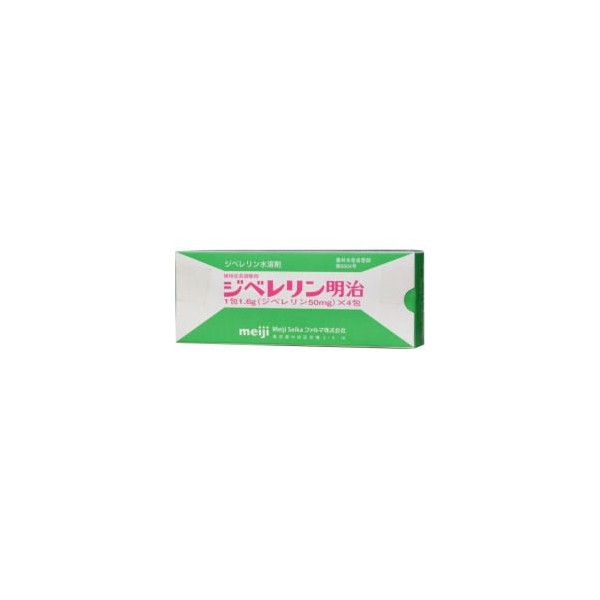 Gibberellin Meiji Water Solvent, 1.6 g per package, Gibberellin, 50 mg x 4 Packets, Plant Growth Regulator