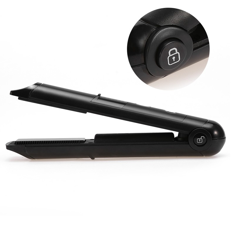 Mini Rechargeable Cordless Hair Curler & Straightener Hair Ironing Device