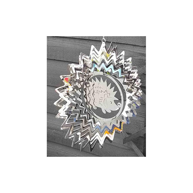 Stainless Steel Wind Spinner - 3D Mobile - Hedgehog Spinner