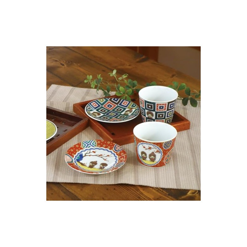 Monchhichi 712115 Kutani Ware Soba Bokokuchi Soba Choko (Diameter x