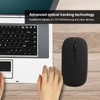 Qiilu Ratón Wireless Tablet Mouse Negro Inalámbrico Bluetooth 5.0 Ratones