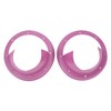 6.5in 2 Pcs Purple Car Speaker Baffle Kits Silicone Horn