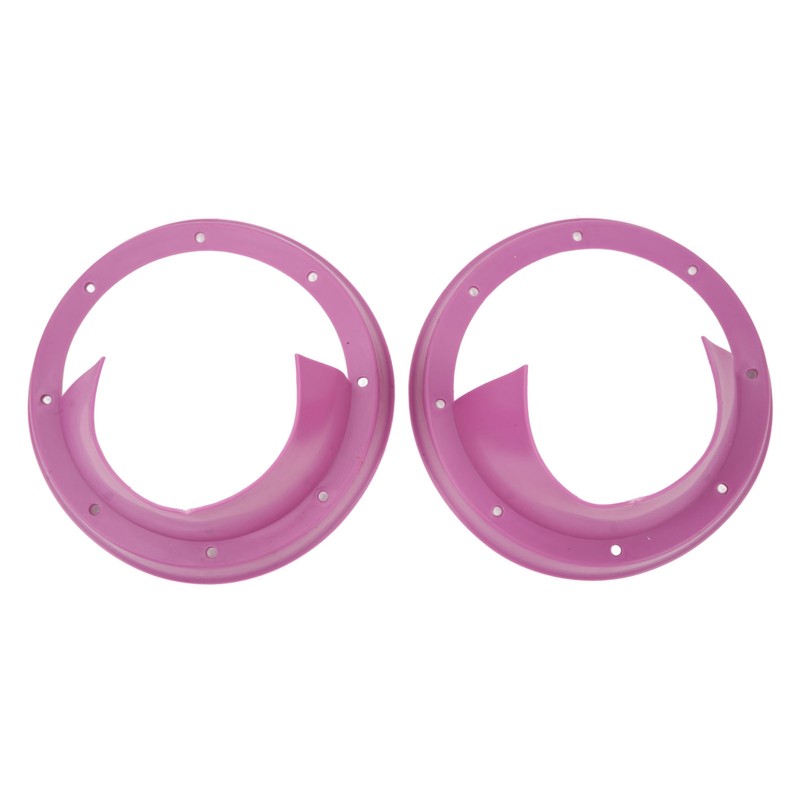 6.5in 2 Pcs Purple Car Speaker Baffle Kits Silicone Horn