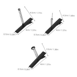 BESPORTBLE 150pcs Duckbill Hairpin Hair Clips for Hair Stylist for Women Barrettes Metal Black