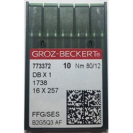 50 Groz Beckert Industrial Sewing Machine Ballpoint Needles Sewing Machine Needles DB1 Dbx1 1738 16X231#80/12 Ball Point.