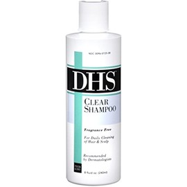 DHS Clear Shampoo Fragrance Free 8 oz (Pack of 5)