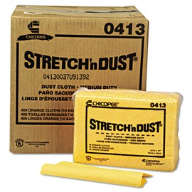 Chix Stretch 'n Dust Cloths, 12.6 x 17, Yellow, 40/Pack, 10 Packs/Carton