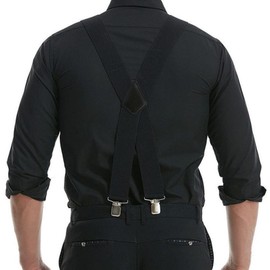 TBSCWYF Mens Braces with Very Strong Metal Clips 5cm Wide Heavy Duty Suspenders One Size for Men Women Adjustable and Elastic X Form Business Wedding Casual