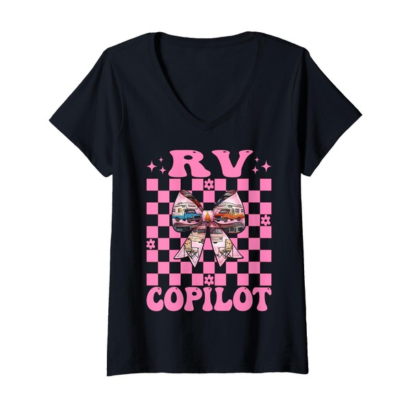 Womens RV Copilot RV Camping Camper Motorhome Girl Mom Coquette