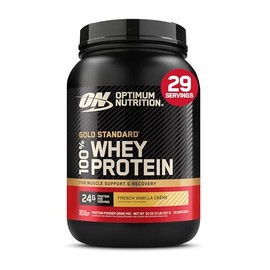Optimum Nutrition Gold Standard 100% Whey Protein Powder, French Vanilla Creme, 2 Pound (Packaging May Vary)