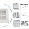 Cenipar 4" Louvered Vent Cover Dryer Exhaust Air Vent Cover