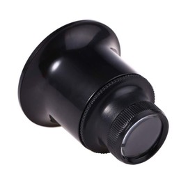 10X 15X 20X Black Jewelers Loupe Magnifier Magnifying Eye Loop Watchmakers Repair Eye Loupe Glass Tools (10X)