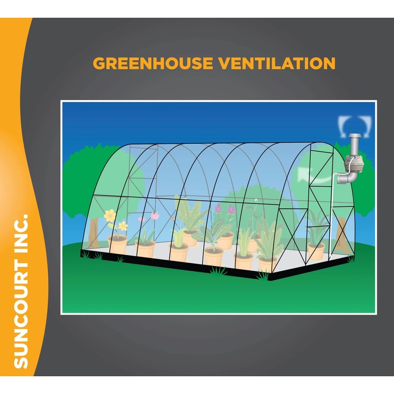 Suncourt 4-Inch Centrax Inline Centrifugal Fan — Quiet Duct Fan
