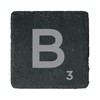 eBuyGB Scrabble Drinks Coasters, Square Slate Coaster, Individual Alphabet Letters,