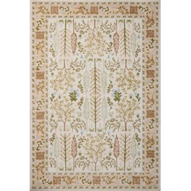 Loloi Rifle Paper Co. Canopy Collection CNP-01 Cream 2'-6" x 7'-6" Runner Rug