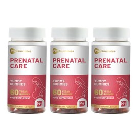 Prenatal Care Gummies | 60 Vegan Pro Gummies Pack of 3 | Yummy Gummies with Essential Prenatal Vitamins & Minerals by Prowise Healthcare