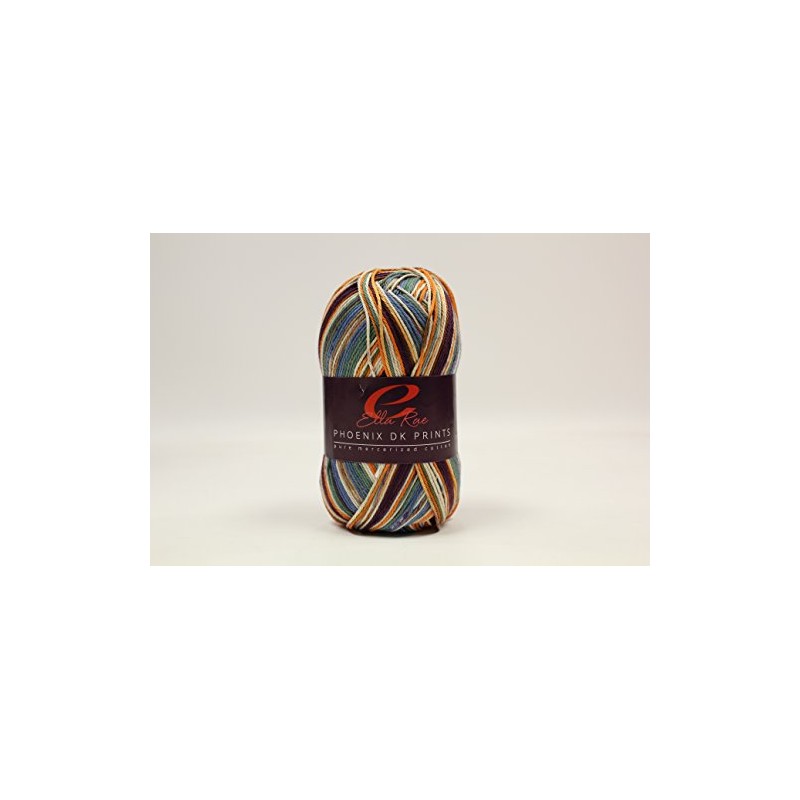 Ella Rae PHOENIX DK PRINT Cotton Yarn Wool 100g 03