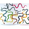 Rhode Island Novelty 6 Inch Rain Forest Rubber Snakes Set