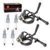 Ignition Coil Pack & Spark Plug + Cap For Honda