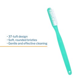 McKesson Toothbrush, Soft Bristle, Single Use/Disposable, Green, 144 Count, 10 Packs, 1440 Total
