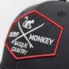 Surf Monkey Sports Hat One Size Sweatband, black