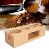 Coffee Tamper Base Multifunction Beech Coffee Distributor Tamping Station Accessories