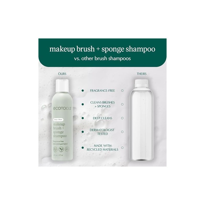 EcoTools Almohadilla de limpieza de brochas de maquillaje + paquete