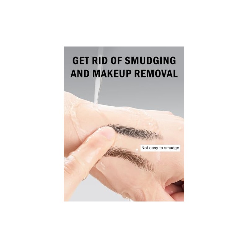Erinde Lápiz de Cejas Líquido con Efecto Microblading,02 Brown Fórmula