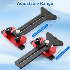 3 Pulleys Thin Rip Jig, Thin Rip Table Saw Jig Table Saw Jig Guide Woodworking Tools Fast Thin Ripping Guide, Narrow Strip Cut for 3/8 x 3/4 U Slot, 1/4 x 3/8 T Slot, Safe and Fast Ripping Guide