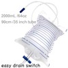 Urinary Drainage Bag, 2000mL, Anti-Reflux Valve, Easy Drain Switch, for
