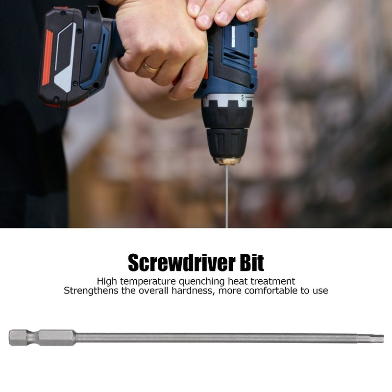 10Pcs Screwdriver Bit Electric 3mm Hex Strong Magnetic Hardened Hardware