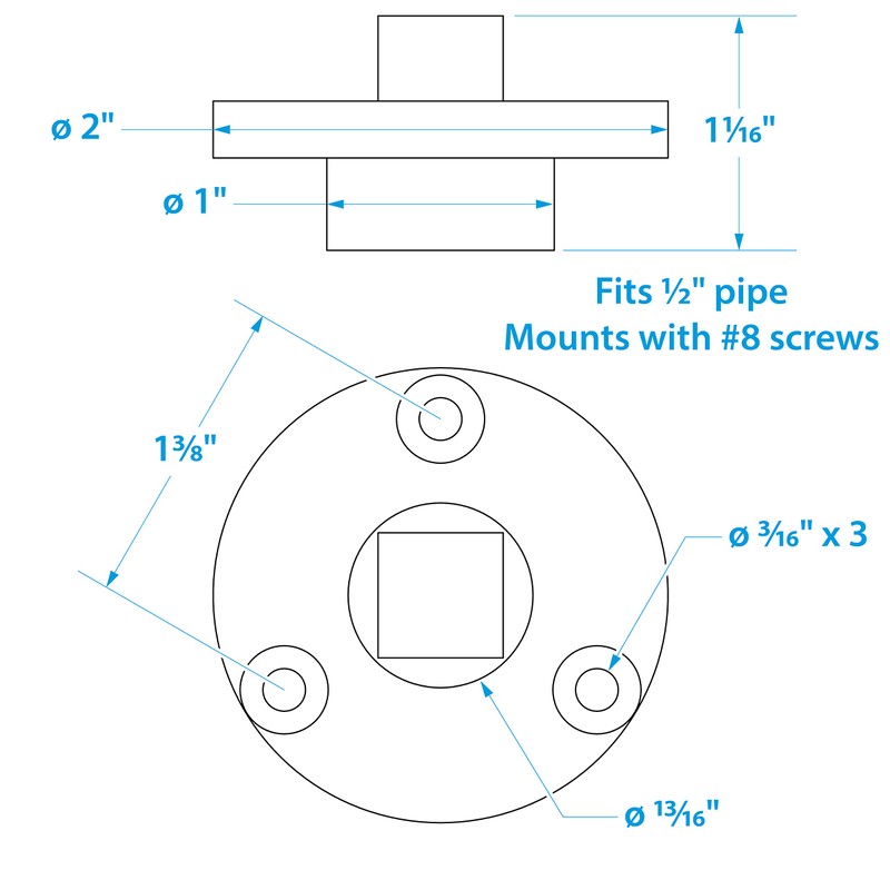Seachoice Garboard Drain Plug, Stainless Steel, Fits 1/2 In. Pipe,