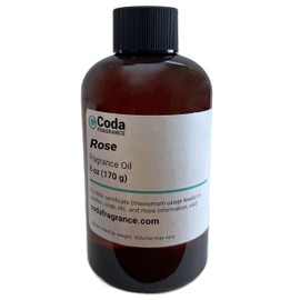 Rose Fragrance Oil | by Coda Fragrance | for Candles, Soap, and More (16 oz.)