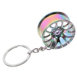 Zerodeko Car Wheel Hub Keychain Pendant Stylish Key Accessories for Men Vibrant and Durable Design for Car Enthusiasts for Key Collection and Everyday Use