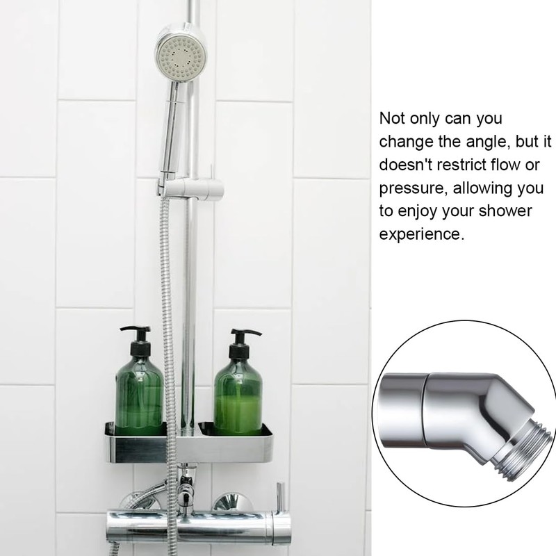 WeddHuis Hand Shower Adapter, Rain Shower Head Adapter, Movable Shower