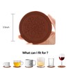 LISRSC Coasters Set of 4 - PU Leather Coasters with