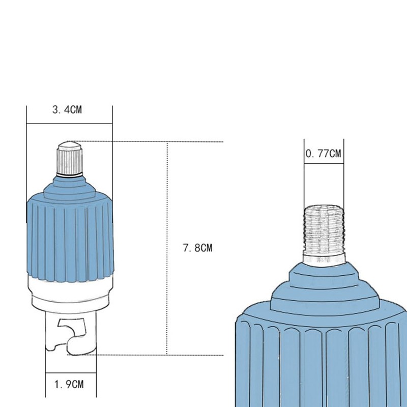 COOLHIYA Inflatable Boat Sup Pump Adapter SUP Air Adapter Standard