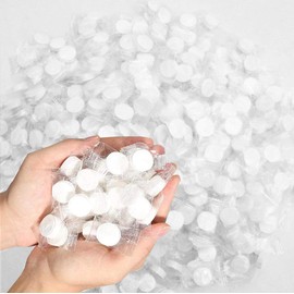 Swity Home 200 Pack Compressed Towel Coin Tissues Portable Wipe Napkin Paper Tablets Non-Woven Disposable Compressed Cotton Coin Tissue Towel Home Hand Wipes for Travel Camping Outdoor Sports