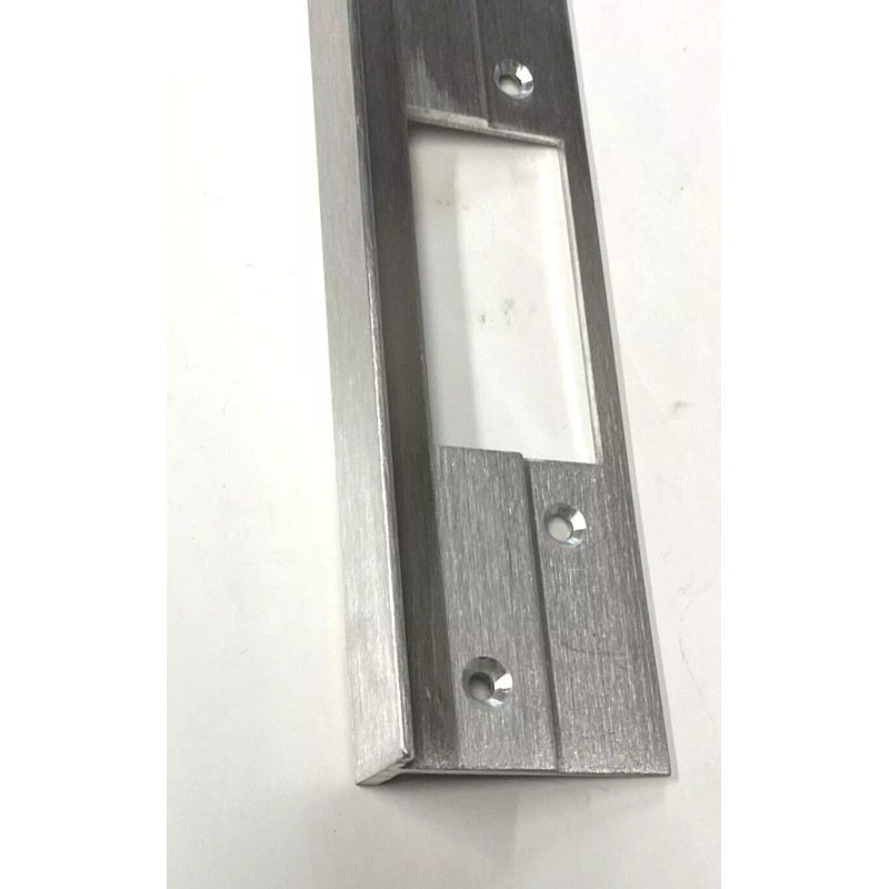 Grainger Door Latch Security Guard Brushed Aluminum 2MDH5C 6 in
