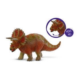 Bullyland 61446 - Spielfigur Triceratops, ca. 16,7 cm großer Dinosaurier, detailgetreu, PVC-frei, ideal als kleines Geschenk für Kinder ab 3 Jahren