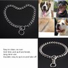 PUROAYET Chain Dog Collar, Heavy Duty Stainless Steel Metal Link