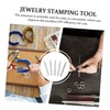 KONTONTY 5pcs Jewelry Stamping Tool Punch Stamps for Jewelry and