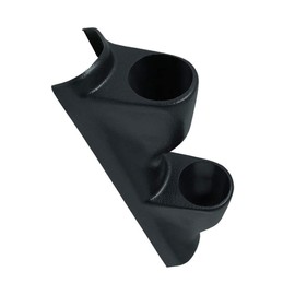 GlowShift Universal Fitment Black Dual Pillar Gauge Pod Holder - Fits Any Make/Model Car or Truck - ABS Plastic - Mounts (2) 2-1/16" (52mm) Gauges to Vehicle's A-Pillar