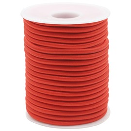 4mm Thick Elastic Cord for Sewing 5/32 inch 50ft Red Bungee Shock Kayak Tie Down Straps Tent Elastic Cord Replacement Heavy Stretchy Rope for Crafts-Pants-Clothing-Outdoor Supplies