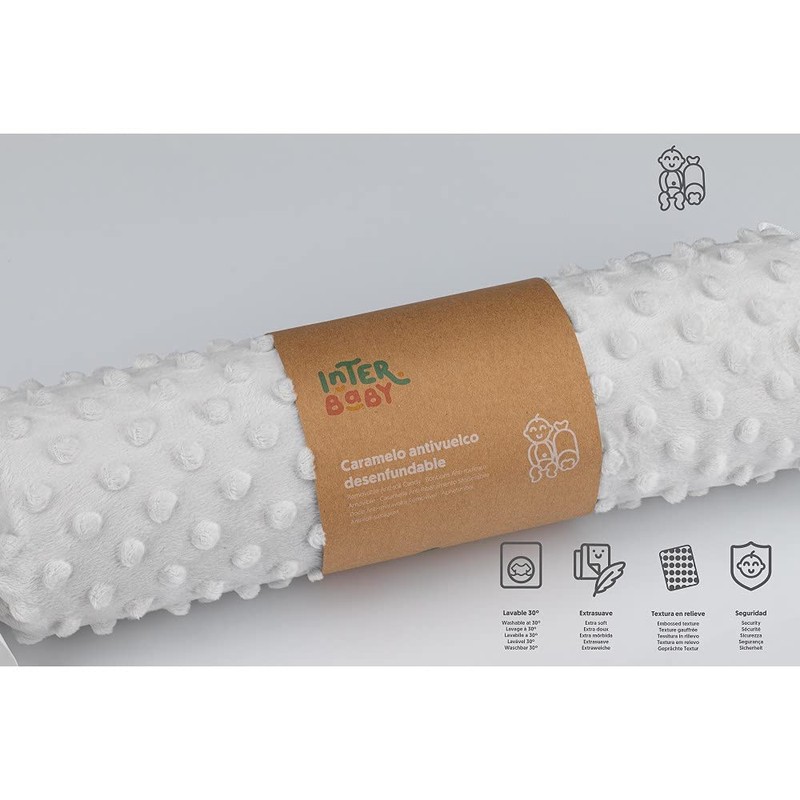 Baby Cushion "Caramelo" Bubble Grey